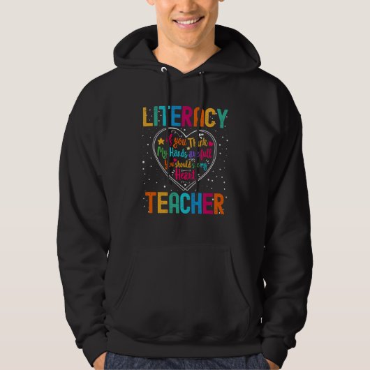 Literacy Teacher Appreciation Week Back to School  パーカ (正面)