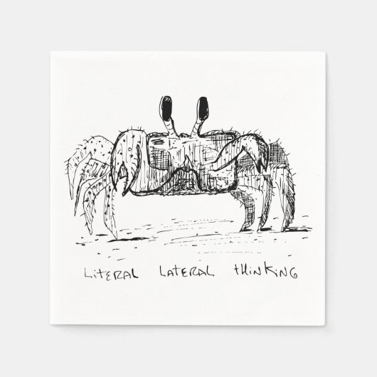 Literal Lateral Thinking スタンダードカクテルナプキン (正面)