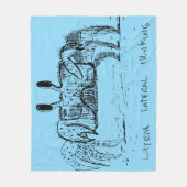 Literal Lateral Thinking フリースブランケット (正面)