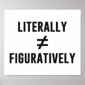 Literally Does Not Equal Figuratively ポスター (正面)