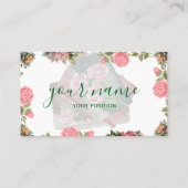 Literary Folded Business Card Design 名刺 (裏面)