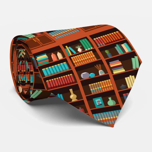 Literary Library Book Lover Necktie ネクタイ (ロール)