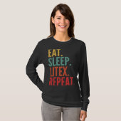 Litex Crypto 食べ Sleep Litexリピート Tシャツ (正面フル)