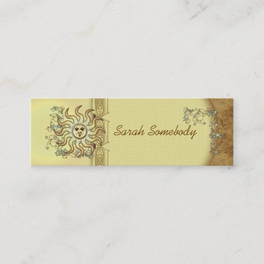 Litha日曜日の細いプロフィールか名刺 スキニー名刺 (正面)