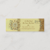 Litha日曜日の細いプロフィールか名刺 スキニー名刺 (裏面)