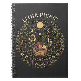 Litha Picnic Summer Solstice Celestial Art ノートブック