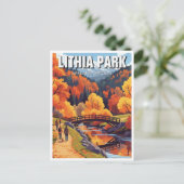 Lithia Park Ashland Oregon Travel Postcard ポストカード (スタンド正面)