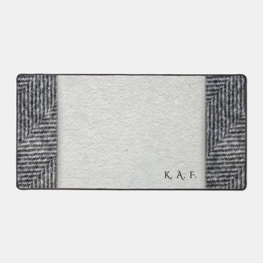 Lithic Record: Personalized Tweed & Blotter Look デスクマット (正面)