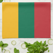 Lithuania Flag キッチンタオル (折り畳み)