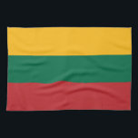 Lithuania Flag キッチンタオル<br><div class="desc">Patriotic flag of Lithuania.</div>