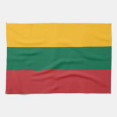 Lithuania Flag キッチンタオル (横)