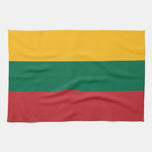 Lithuania Flag キッチンタオル (横)