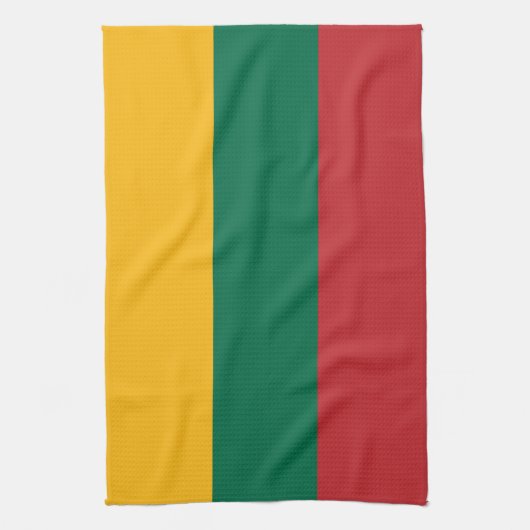 Lithuania Flag キッチンタオル (縦)