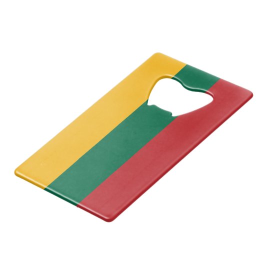 Lithuania Flag クレジットカード栓抜き (裏面アングル)