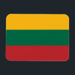 Lithuania Flag マグネット<br><div class="desc">Patriotic flag of Lithuania.</div>