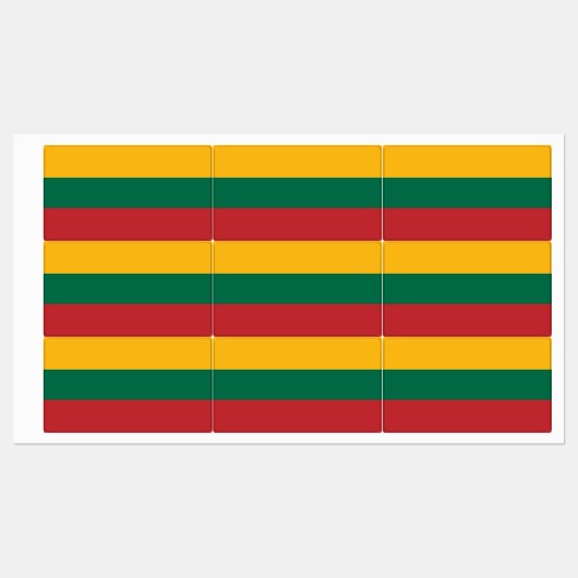 Lithuania Flag ラベル (シート)
