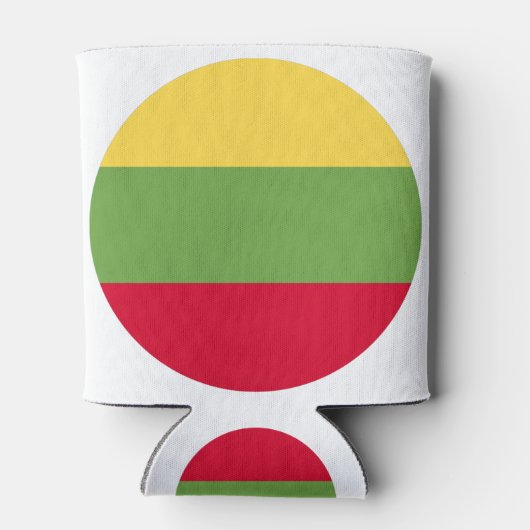 Lithuania Flag 缶クーラー (裏面)