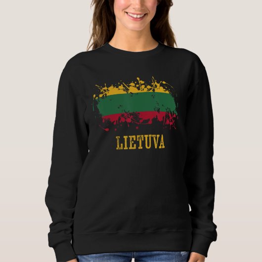 Lithuanian enthusiasts for Lietuva and Lithuania スウェットシャツ (正面)