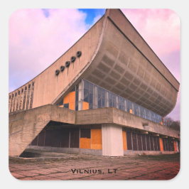 Lithuanian Modernist Architecture - Vilnius スクエアシール