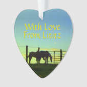 Lititzのオーナメント! 農場の生命! 個人化して下さい! オーナメント (正面)