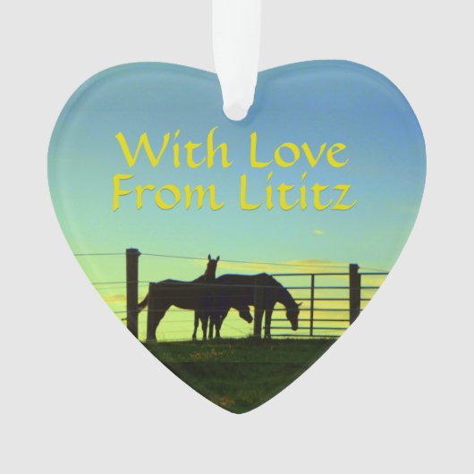 Lititzのオーナメント! 農場の生命! 個人化して下さい! オーナメント (正面)