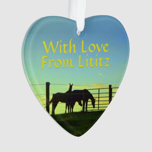 Lititzのオーナメント! 農場の生命! 個人化して下さい! オーナメント (正面)