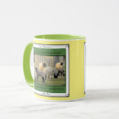 Lititz Pa。 もどって来られる! かわいいヒツジ! アマン派の諺 マグカップ (正面左)