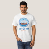 Litochoro, Greece Greek ShipデザインMen's Tシャツ (正面フル)