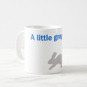 Litteの灰色のノウサギ コーヒーマグカップ (正面左)