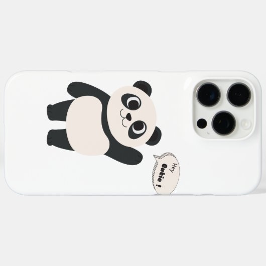 Littel cute panda  Case-Mate iPhoneケース (裏面 (横))