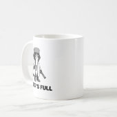 Litter’s Full Funny Cat Christmas Humor Quote Long コーヒーマグカップ (正面左)