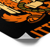 Litter’s Full Funny Cat Lovers Christmas Xmas  ポスター (角)