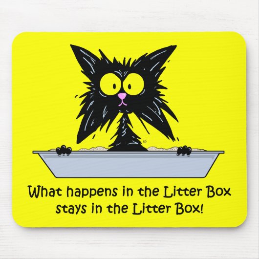 Litterbox猫 マウスパッド (正面)