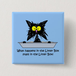 Litterbox猫 缶バッジ