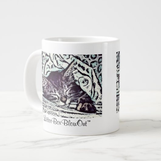 LitterBoxBlowOut ジャンボコーヒーマグカップ (正面左)