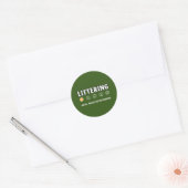 Littering 1つ星の評価Earth Day 2024 ラウンドシール (封筒)