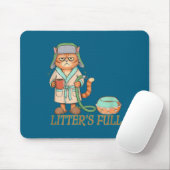 Litters Full Funny Cat Lovers Christmas Funny Gift マウスパッド (マウス)