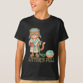 Litters Full Funny Cat Lovers Christmas Funny Gift Tシャツ (正面)