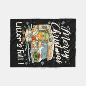 Litter's Full Funny Cat Parody Outfit Sarcastic Ch フリースブランケット (正面(横))