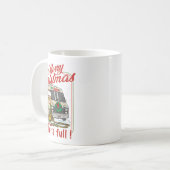 Litter's Full Merry Christmas Funny Cat Lovers Hol コーヒーマグカップ (正面左)