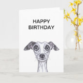 LITTLE イタリアン GREYHOUND g869 カード (黄色い花)