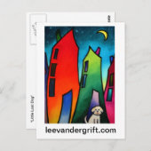Little 失った dog.09 smlrjpg, leevandergrift.com ポストカード (正面/裏面)
