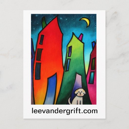 Little 失った dog.09 smlrjpg, leevandergrift.com ポストカード (正面)