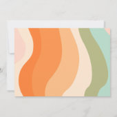 Little 恋しく思 onederful 1st Birthday 3写真groovy 招待状 (裏面)