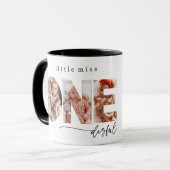 Little 恋しく思 Onederful Baby Girl 1st Birthday Photo マグカップ (正面左)