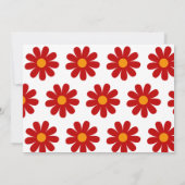 Little 恋しく思 Onederful Girlの最初のバースデーフォト 招待状 (裏面)