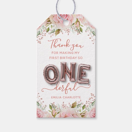 Little 恋しく思 Onederful Thank ギフトタグ (正面)