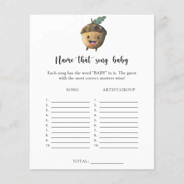 Little acorn – そのベビーソング (正面)