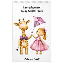 Little Adventures – Funny Animal Friends Calendar カレンダー