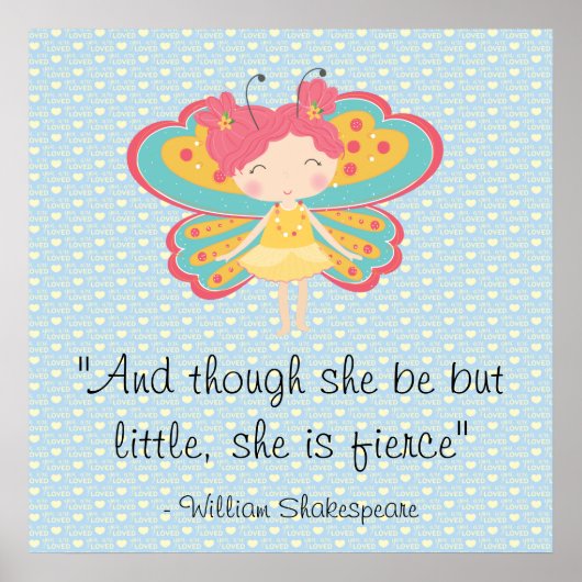 Little and Fierce Butterfly Fairy Poster ポスター (正面)